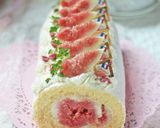 いちじく*カスタード入りロールケーキ♡作り方33写真