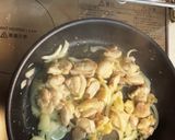 チキンときのこのカルボナーラ！！作り方2写真
