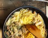 チキンときのこのカルボナーラ！！作り方4写真