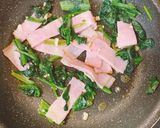ほうれん草ベーコン豆腐クリームパスタ作り方5写真