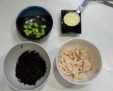 ひじきとサラダチキンのマヨ和え☆作り方1写真