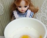 リカちゃん♡たまごとバジルのフワッと焼き作り方4写真