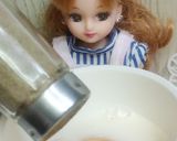 リカちゃん♡たまごとバジルのフワッと焼き作り方5写真