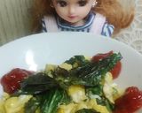 リカちゃん♡たまごとバジルのフワッと焼き作り方20写真