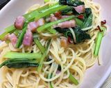 ベーコンとアスパラのペペロンチーノ作り方6写真