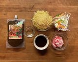 簡単スパイシーソース焼きそば作り方1写真