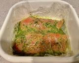 秋鮭のレモンバジル焼き作り方1写真