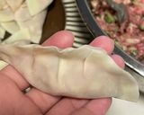 黄金比♡羽付き餃子(お好みで大葉餃子も)作り方7写真
