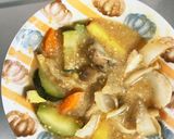 根菜甘酸味噌炒め温野菜サラダ作り方17写真