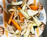 レンジもやしズッキーニオイ酢ター野菜炒め作り方11写真