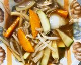 レンジもやしズッキーニオイ酢ター野菜炒め作り方12写真