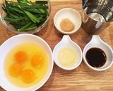 お出汁のふんわりニラ玉作り方1写真