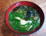 にらたまワカメの味噌汁。作り方7写真