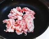 エバラおろしのタレで作る、豚バラ炒め作り方2写真