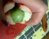 カニカマクリチオクラの海苔巻き作り方2写真