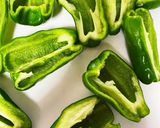 ピーマンのチーズ納豆キムチのせ作り方1写真