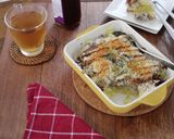 グラタン皿でつくる揚げないコロッケ作り方9写真