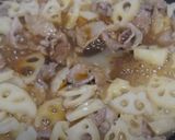レンコンと豚肉の味噌炒め作り方5写真
