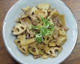 レンコンと豚肉の味噌炒め作り方7写真