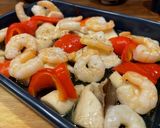 グリルにお任せ！キノコと魚介のスダチ風味作り方8写真
