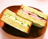 ☺ＨＢで簡単♪粉末青汁入り緑の角食パン☺作り方15写真