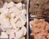 【簡単】大根と蒟蒻の田舎風煮込み作り方1写真