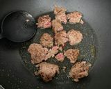 ナスとゴロゴロお肉のミーススパゲティ作り方4写真