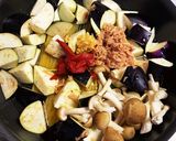 なすとツナのワンポットパスタ作り方2写真