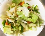 隙間埋めキャベツと彩野菜和風温野菜サラダ作り方7写真