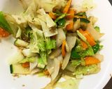隙間埋めキャベツと彩野菜和風温野菜サラダ作り方9写真