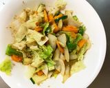 隙間埋めキャベツと彩野菜和風温野菜サラダ作り方10写真