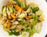 隙間埋めキャベツと彩野菜和風温野菜サラダ作り方11写真