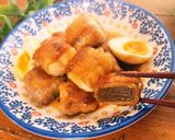 節約美味♡こんにゃく巻き豚の角煮作り方3写真