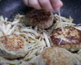 秋のご馳走♪キノコたっぷりハンバーグ作り方10写真