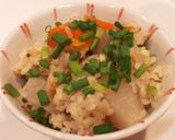 ツナと塩昆布で野菜ゴロゴロ炊き込みご飯作り方4写真