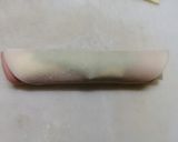 餃子の皮でハムとチーズをくるくると。作り方6写真