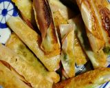 餃子の皮でハムとチーズをくるくると。作り方9写真