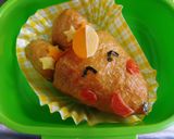 キャラ弁☆お稲荷さんでキツネさん弁当♪作り方5写真