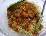 簡単！オムパスタ　レンジでボロネーゼ作り方4写真