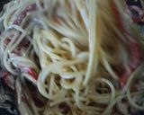 キノコとベーコンのクリームパスタ作り方7写真