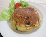 朝食に♡かぼちゃのサラダパンケーキ作り方6写真