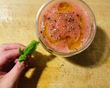 【冷製】バジル香る丸ごとトマトのスープ作り方2写真