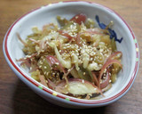 みょうがとザーサイの胡麻和え作り方3写真