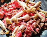 イタドリと牛肉の甘辛炒め作り方2写真