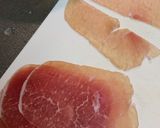 カボチャと生ハムのお月見巻き作り方1写真