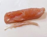 ささみのすじ取り作り方3写真