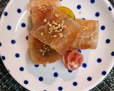 カボチャと生ハムのお月見巻き作り方6写真