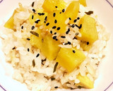 さつま芋と塩昆布の炊き込みご飯♬簡単！作り方3写真