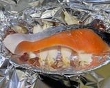 鮭のオイスターソースのホイル焼き作り方7写真