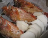 ガシラ（カサゴ）の炙り蒸し>ﾟ)))彡作り方5写真
